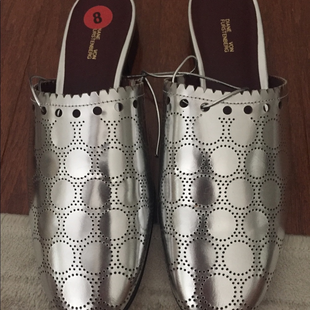 Brand new DVF mules